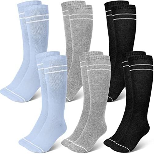 Yaomiao 6 Pcs Maternity Compression Socks, 20-30 Mmhg Knee High