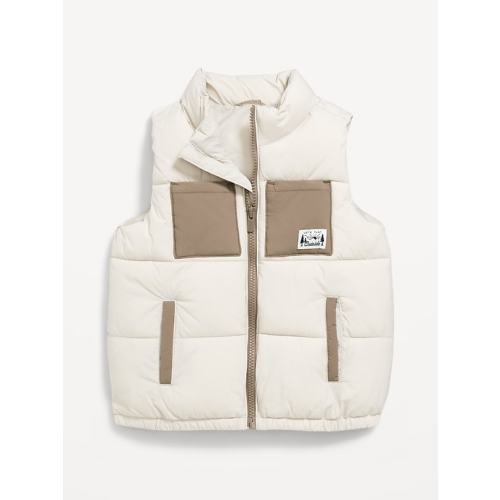 Pocket Puffer Vest for Toddler Boys