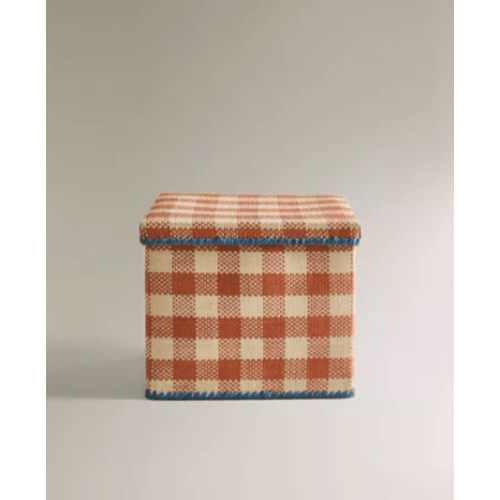 KIDS FOLDABLE CHECKERED BASKET - NEW IN - KIDS AND BABY | Zara Home United States of America