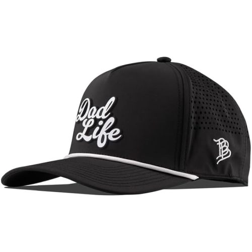 Branded Bills Dad Life Script Curved 5 Panel Rope, Lightweight, Comfortable Snapback Rope Hat