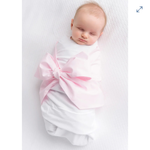 Bow Swaddle ® - Palm Beach Pink