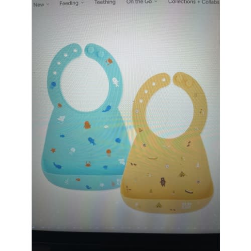 Silicone Bib 2 Pack: Ocean Life and Camp Gear – Bumkins