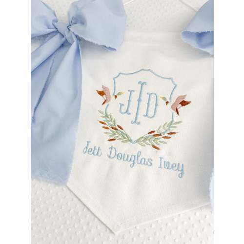 Embroidered Boys Duck Banner