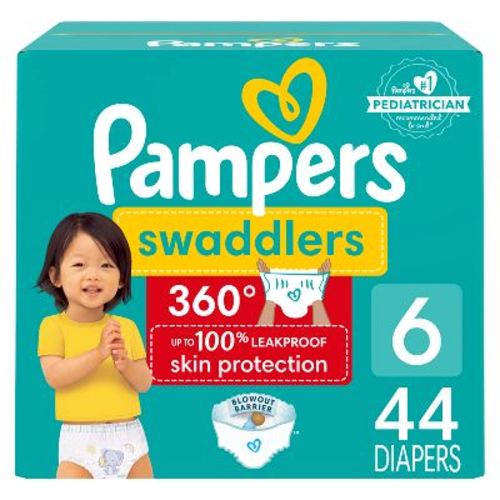 Pampers Swaddler 360 Disposable Baby Diapers - Size 6 - 72ct