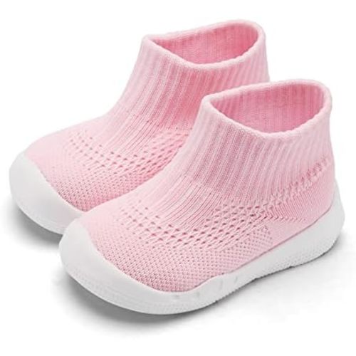Engtoy Baby Shoes & Socks - Non-Slip Breathable Slippers with Soft Rubber Sole - Baby Boys & Girls Slip On Sneakers