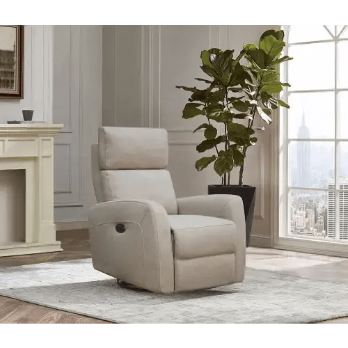 Westwood Jordan Glider - Triple Power - Lumbar - Headrest- Recline with USB in Camel