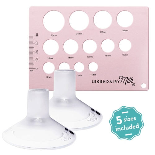 Flange Sizing Kit | Silicone Inserts | Nipple Ruler | Pumping Spray – Legendairy Milk