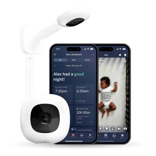 Nanit Pro Smart Baby Monitor & Wall Mount - White