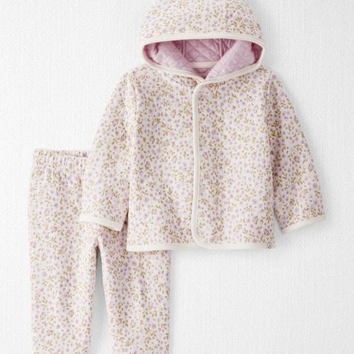 Baby Girl 2-Piece Cardigan & Pants Set