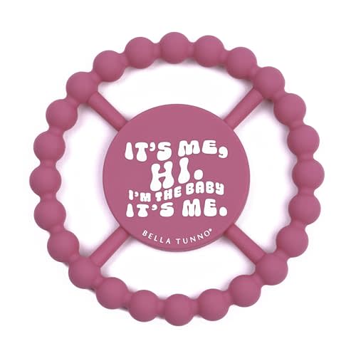 Baby Teether by Bella Tunno, Silicone Teethers for Babies 3-6 Months, 6-12 Months, Baby Toys, Pacifier, Teething Relief, Boys, Girls, It's Me Hi