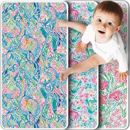 Portable Diaper Changing Pad Viscose from Bamboo 3 Pack, Foldable Waterproof Baby Changing Mat, Absorbent Machine Washable Diaper Bag Travel Essential, Newborn Baby Changer, 27.5x14
