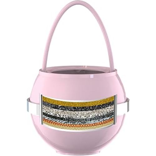 Bathtub Water Filter for Tub with Overflow,2,500 Gallons of Filtration,8 Stages Bath Filter,Remove contaminants,Chlorineand Fluoride,Hardwater Softener,BPA Free(Upgrade Version),Pink