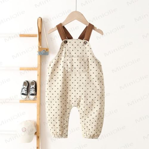 18-24 Months | Baby Toddler Corduroy Flower Overalls