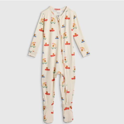 Bamboo Footie Pajama - Baby in Little Sheep