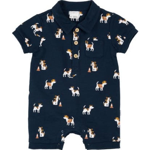 Pups At Work Organic Cotton Polo Romper