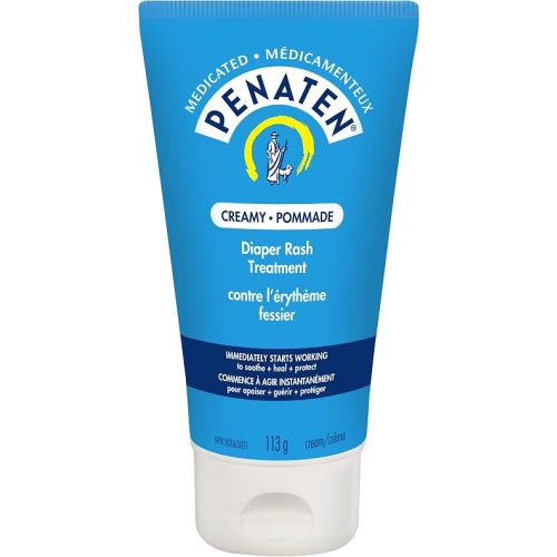 Penaten medicated creamy diaper rash treatment, Penaten Medicated Diaper Rash Cream for Baby, Zinc Oxide Cream, oothe, Heal & Treat, 113g