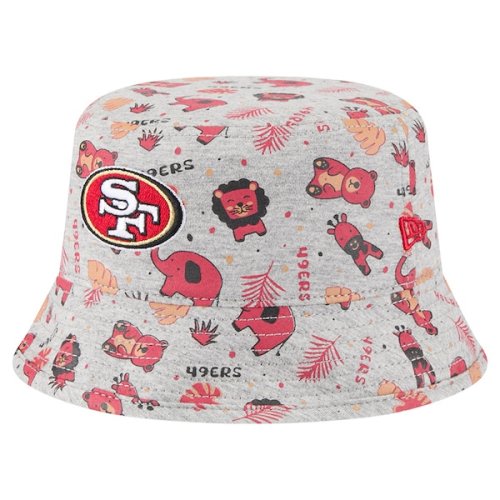 San Francisco 49ers New Era Infant Animal Bucket Hat - Gray