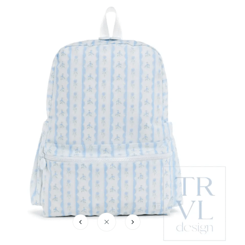 Backpack - Ribbon Floral Blue