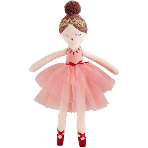 Stephan Baby Soft Christmas Toy - Baby's First Plush Doll, 12.5", Pink Nutcracker Ballerina