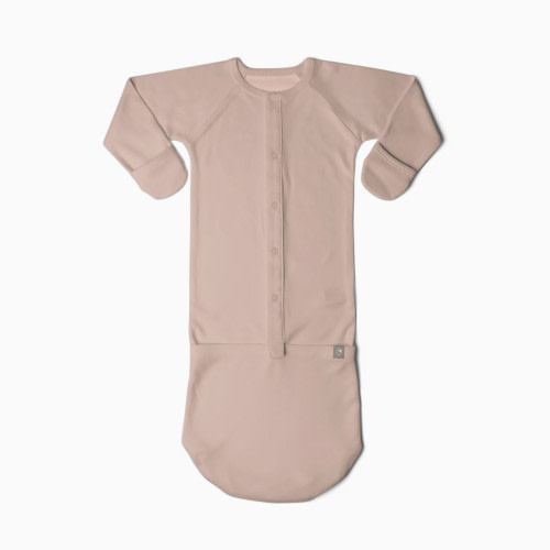 Goumi Kids 24hr Convertible Sleeper Baby Gown - Rose, 3-6 M