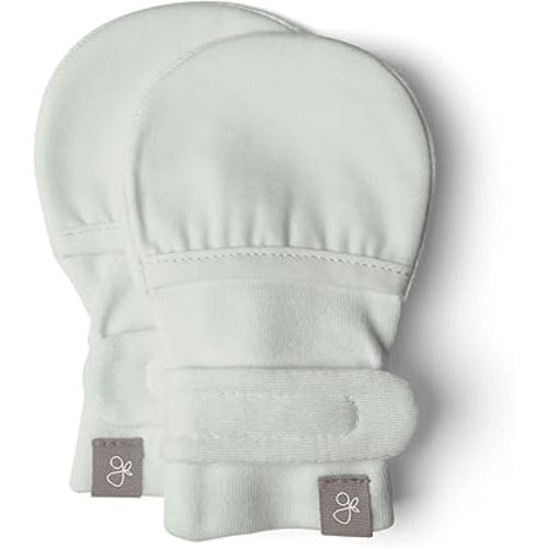 Goumi Baby Mitts, Anti-Scratch Newborn Mittens, Soft Stay-On Mitts, Succulent 3-6 Months