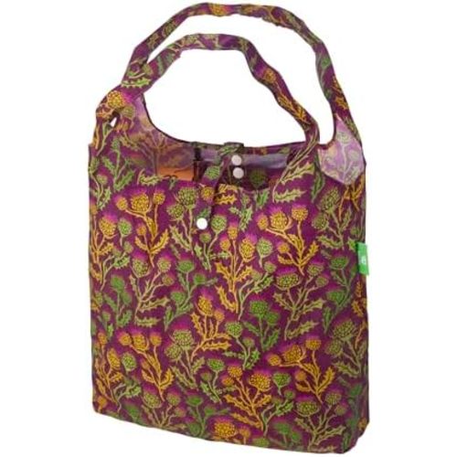 ECO CHIC Foldable Reusable Grocery Bags - Lightweight, Recycled & Reusable Shopping Bag - Waterproof Packable Tote