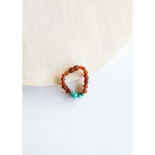 Raw Cognac Baltic Amber + Raw Amazonite || Anklet or Bracelet – CanyonLeaf