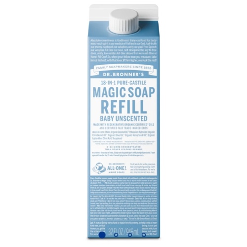 Buy Unscented Castile Baby Soap Refill Cartons - Reduce Plastic – Dr. Bronner's