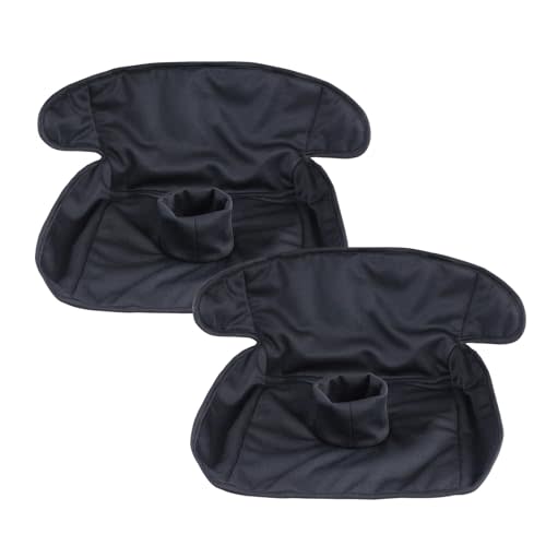 Hi Sprout Piddle Pads, Multi-use and Leak Free Lines for Baby Stroller, High Chair & Car Seat, Waterproof Toilet Training Seat Covers for Toddles (Black (2 Pack))