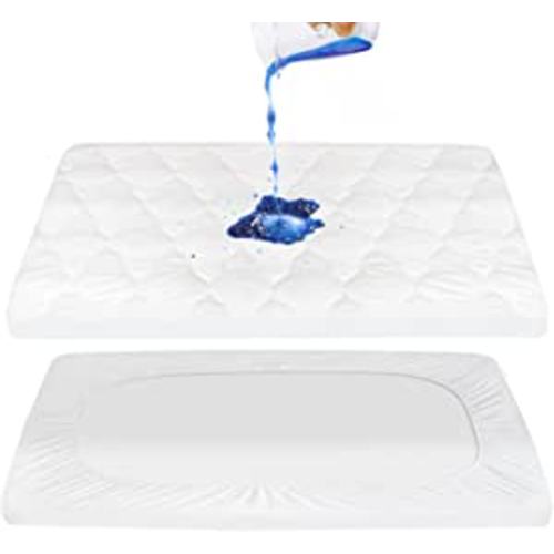 Amazon.com: Pack N Play Mattress Pad Sheets Cover Waterproof, Soft Quilted Pack and Play Protector, 27" X 39" Fit Graco Pack N Play Crib Mattress Pad, Baby Portable Mini Cribs and Foldable Mattresses Pad : Baby