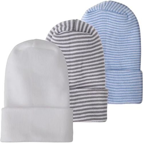 Newborn Baby Girl Hats Soft No Scratch Cotton Toddler Infant Beanie Caps Newborn Hospital Hat for Boy Girl 0-6 Months