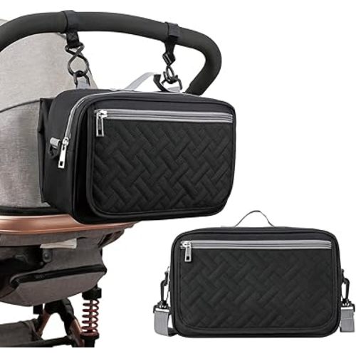 MOMIGO Baby Diaper Caddy Bag with Changing Pad - Diaper Caddy Tote Baby Stroller Bag Nursery Storage Bin for Diapers, Wipes & Toys Mini Diaper Bag for Outdoor