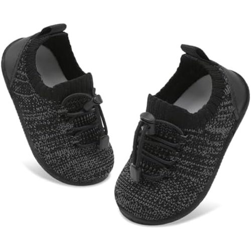 FEETCITY Baby Shoes Boys Girls First Walking Shoes Infant Sneakers Crib Shoes Breathable Lightweight Slip On Shoes