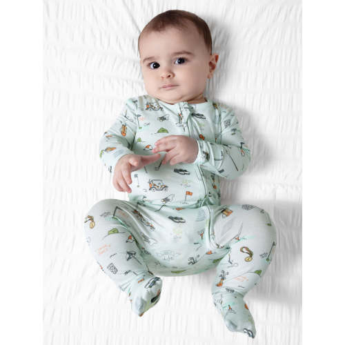 Golf Bamboo Convertible Footie | Soft Baby Zipper Pajamas - Bellabu Bear