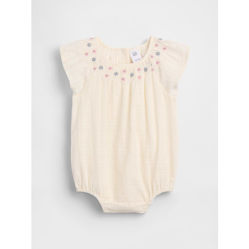 Baby Smocked Floral Bodysuit