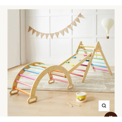 Tiny Land® 7-in-1 Rainbow Climbing Set