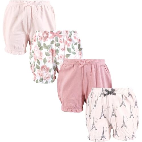 Hudson Baby Unisex Baby Shorts Bottoms 4-Pack