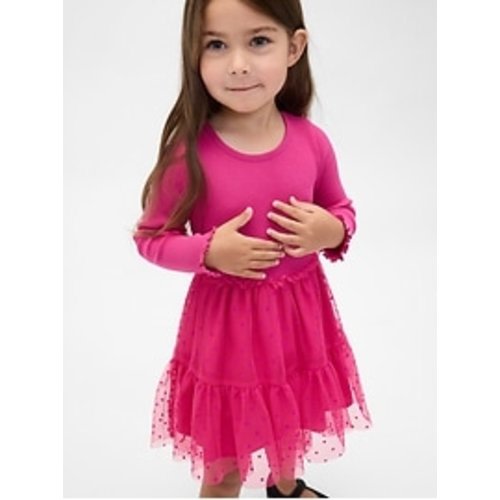 Baby & Toddler Mixed Media Tulle Dress | Gap
