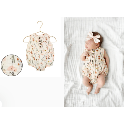 Cloud Muslin™ Bubble Romper - Rachel (3-6M)