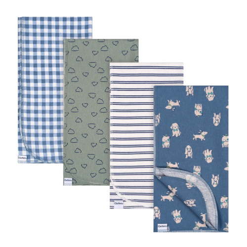 Gerber 4PK Flannel Rreceiving Blankets Dogs - Walmart.ca