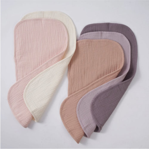 Organic Muslin Burp Cloths - Lavender Blush 5 Pack
