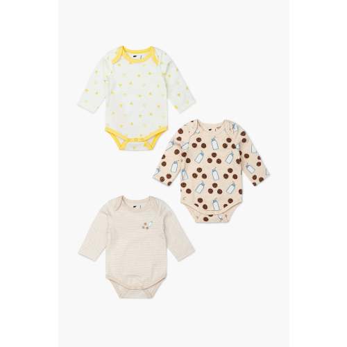 3-Pack Long Sleeve Bodysuits