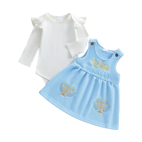 My First Fiesta Baby Girl Outfit Newborn Short Sleeve Onesie Romper and Overalls Skirt Dress Outfits Cute Clothes