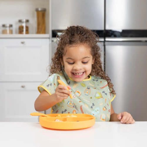 Bumkins Short Sleeve Bib for Ages 1-3 (Camp Gear)