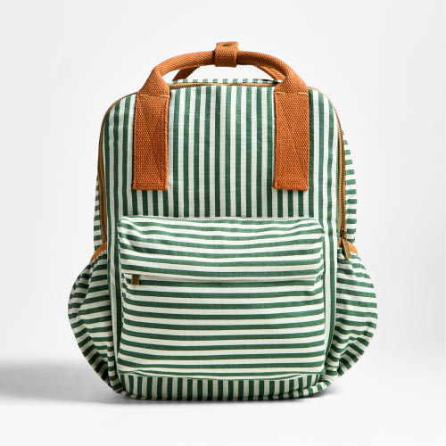 Personalized Pathfinder Medium Forest Stripe Kids Cotton Backpack