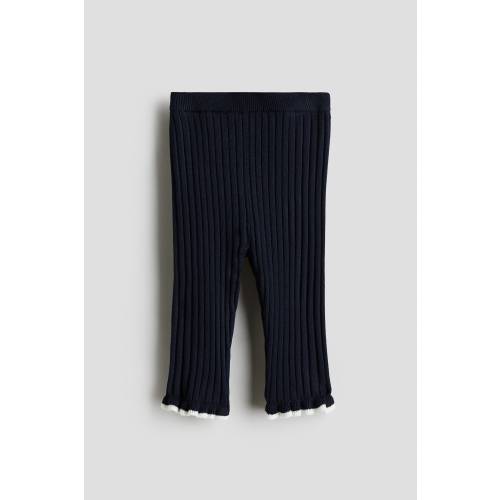 RIB-KNIT LEGGINGS