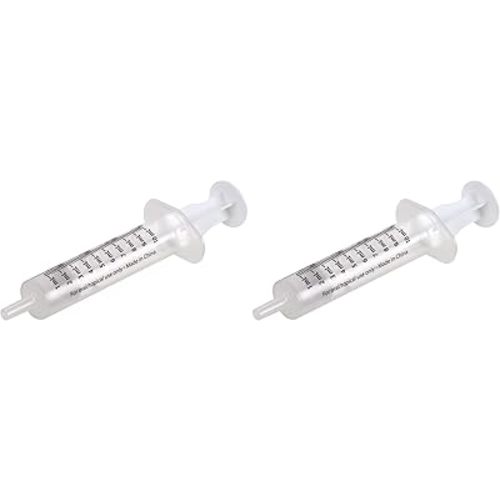Acu-Life Kids & Baby Oral Dosage Syringe & Dispenser, Transparent, Easy to Use and Reusable, 2 TSP (10 ml) Capacity (Pack of 2)