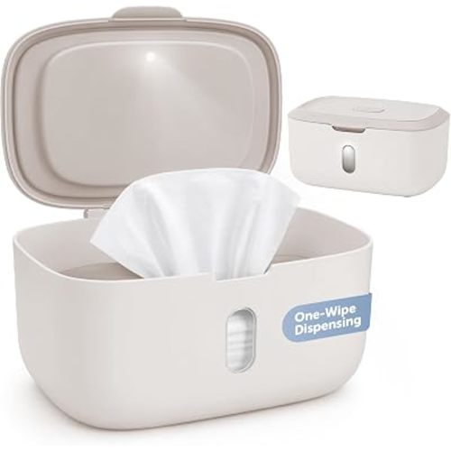Jool Baby Wipes Dispenser – Pull Out One Wipe At a Time (Oatmeal)