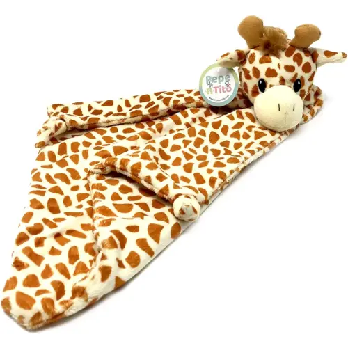 Giraffe Security Blanket – Ultra-Soft Baby Lovey for Sensory Comfort & Sleep Support – Breathable Fabric, Newborn & Toddler Snuggle Toy – Machine Washable
