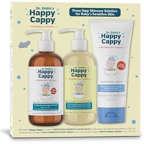 Happy Cappy Three Step Skincare Solution Bundle - Moisturizing Cream